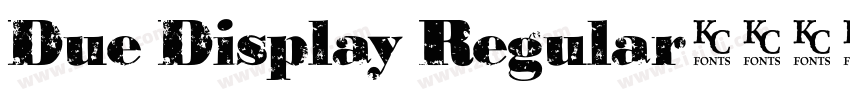 Due Display Regular字体转换